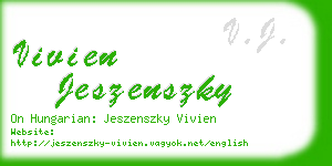 vivien jeszenszky business card